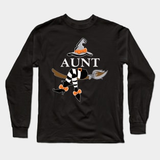 aunt witch halloween Long Sleeve T-Shirt